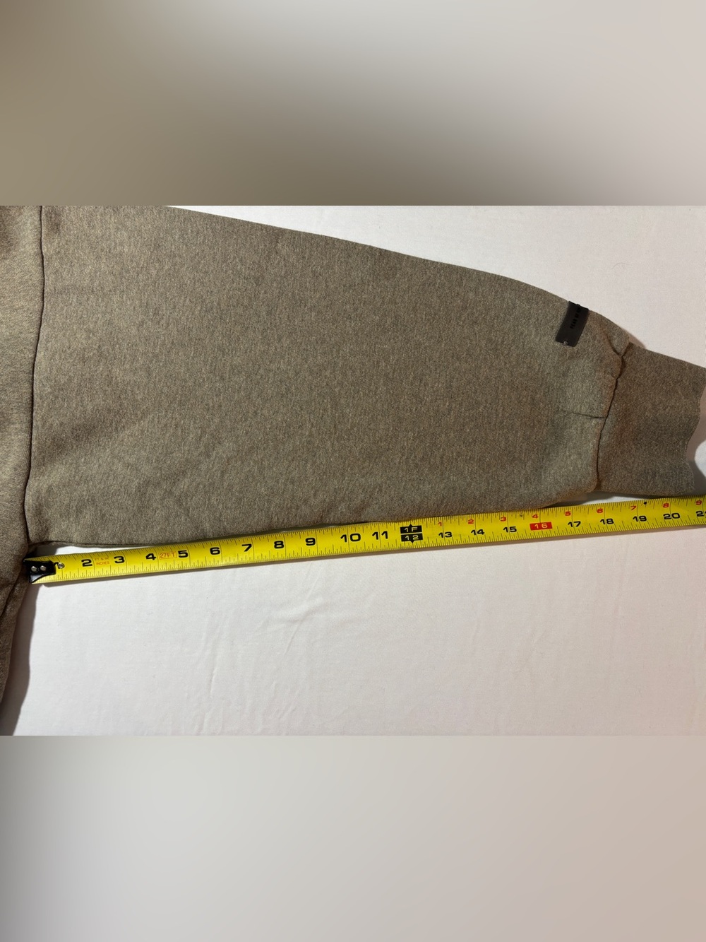 Fear of God Essentials Oversized Pullover Hoodie Taupe Size Large - Picture 6 of 7